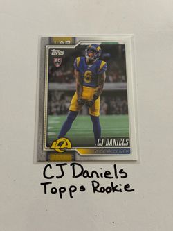 CJ Daniels Los Angeles Rams WR Topps Rookie Card.