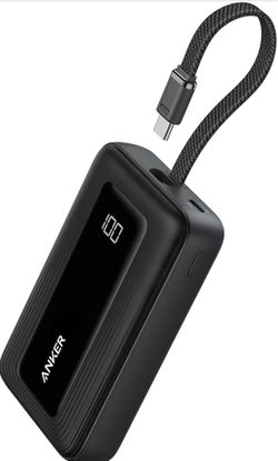 Anker Power Bank,10,000mAh 30W with USB-C Travel Essential Portable Charger 30W Portable Charger with USB-C Input and Output for iPhone 17 / 16, Galax