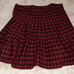 Red and Black skirt 