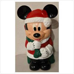 Disney Parks "Winter Fun at Disney Parks" Mickey Mouse Santa Popcorn / Treat Bucket