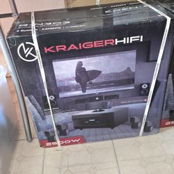 Factory Sealed Kraiger Hifi Complete 6-piece Surround Sound System