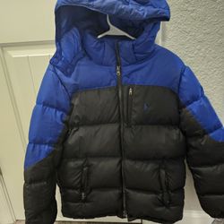 Kids Polo Puffer Coat w/removable Hood