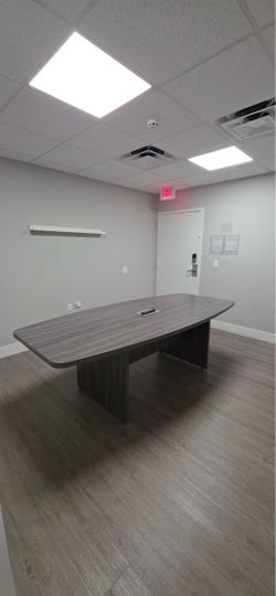 Office table and 8 chairs