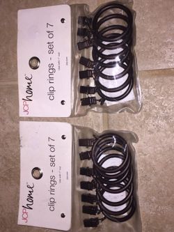 2 BRAND NEW JCPENNEY'S CLIP RING SETS