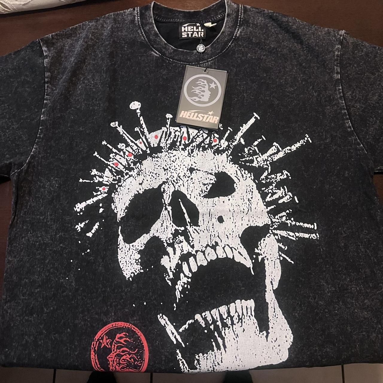 🔥 Hellstar Crowned Skull Tee (Medium) – Brand New w/ Tags