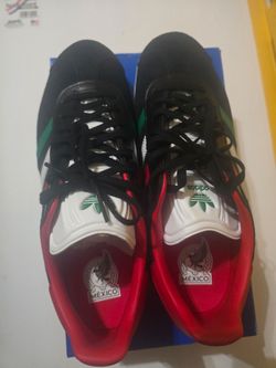 ADIDAS Gazelle Mens MEXICO Black/White/Green World Cup Size 9