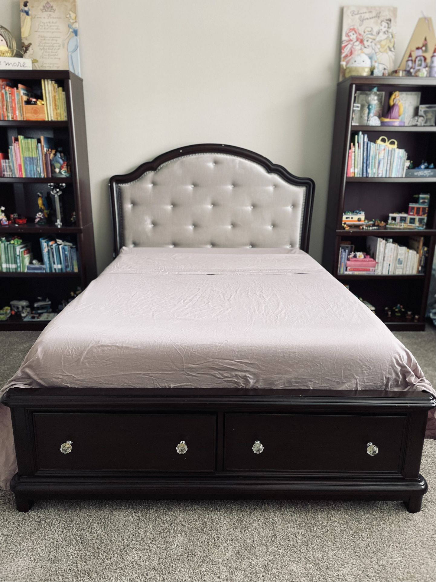 Full Size Bed Frame with mattress