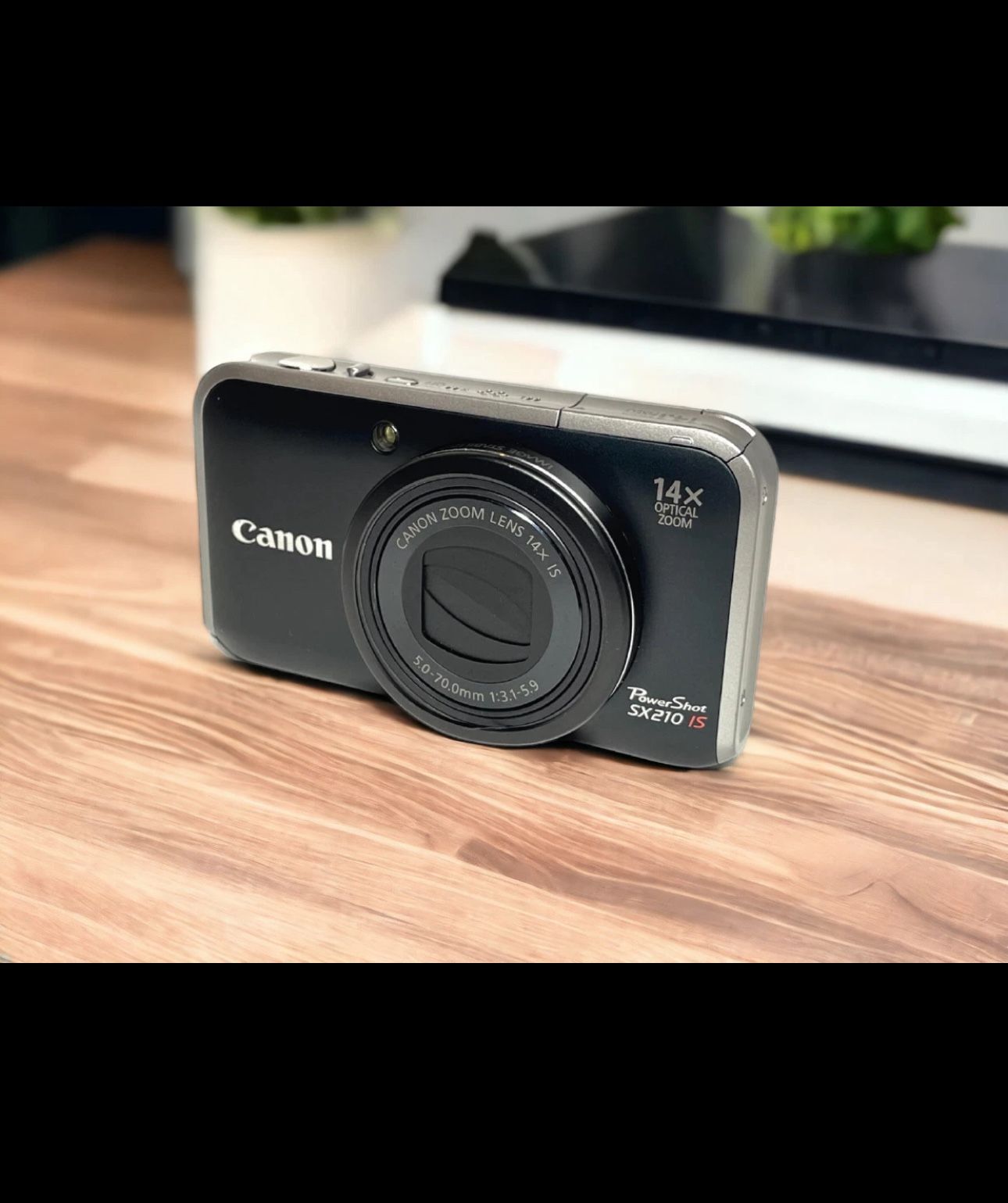 Black Canon Powershot SX210 IS - 14.1MP, 14x Zoom