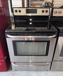 Frigidaire Stainless Steel Flat Top Stove Oven Range