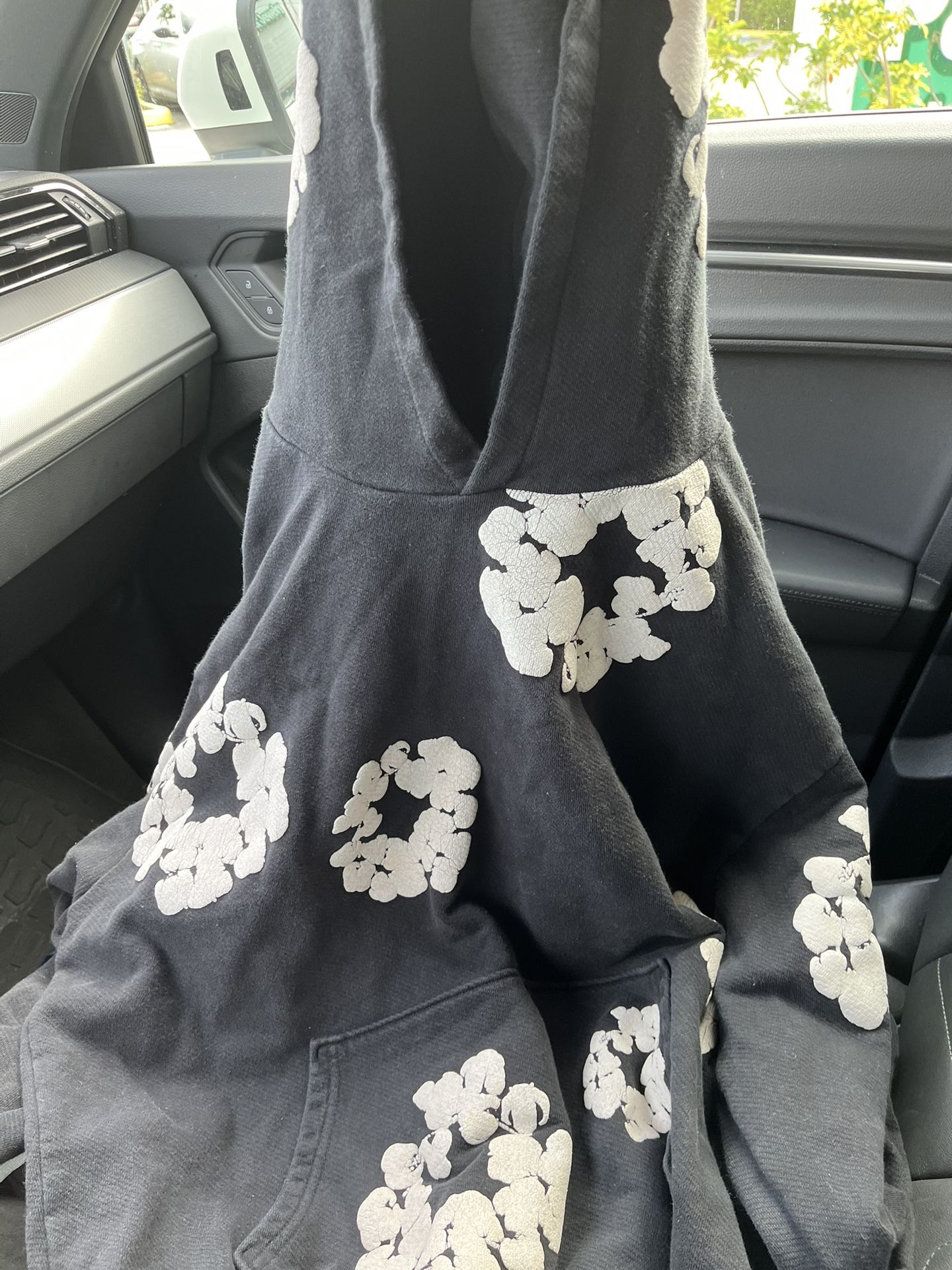 Denim Tears Black And White Hoodie