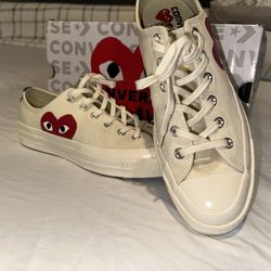 CDG Converse (White 8.5 Men)