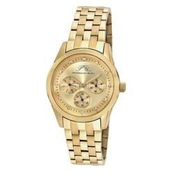 Porsamo BleuDiana Quartz Diamond Gold Dial Ladies Watch

