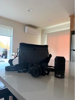 Sony Alpha Mirrorless Camera Bundle + 2 Lenses & Bag