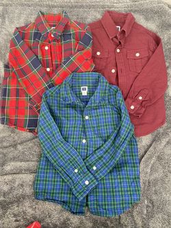 Collection Of Boys Janie And Jack Christmas Shirts 