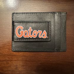 FLORIDA GATORS LOGO LEATHER CASH AND CARDHOLDER