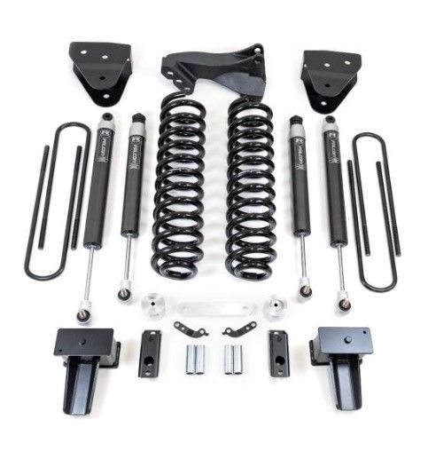 SUSPENSION READY LIFT 4" Coil Spring Lift Kit With Falcon Shocks - Ford Super Duty Diesel 4WD 2017-2022 F-350 And F-250