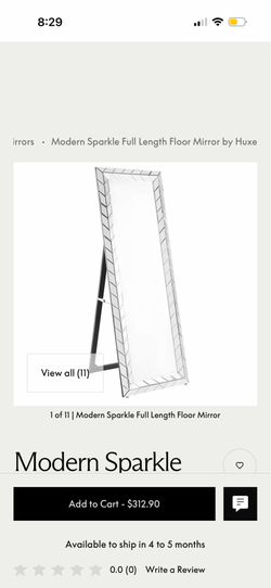 Modern sparkle full length mirror