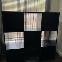 Black 9 Cube Storage Organizer 