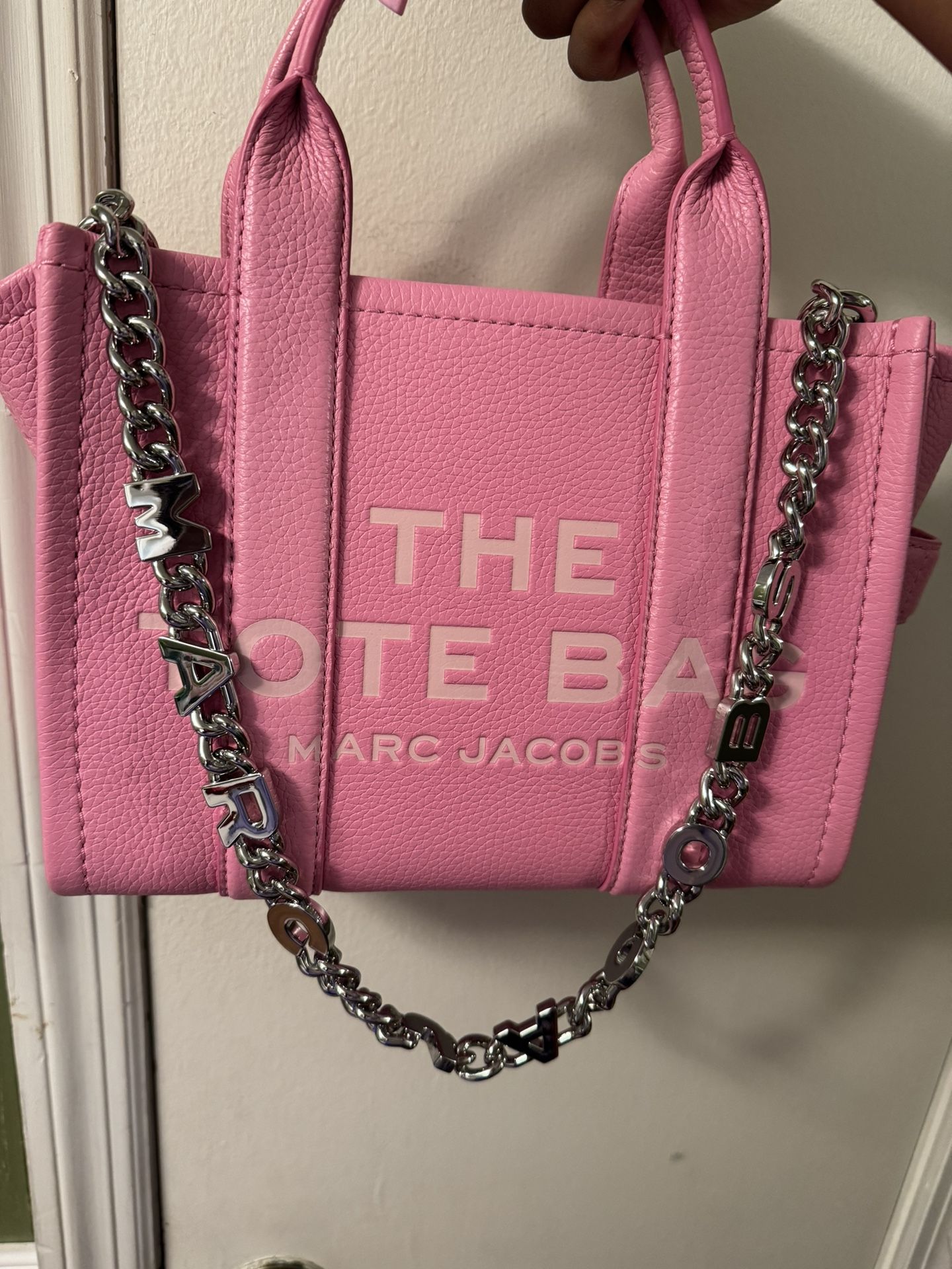 Marc Jacobs Pink Tote With Wallet And Chain