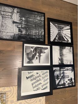 6-Piece Black Framed Wall Art Set – Professionally Framed by Aaron Brothers