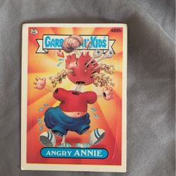 Angry any garbage pail kids card
