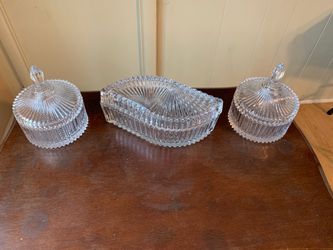 Mikasa Crystal Covered Dishes