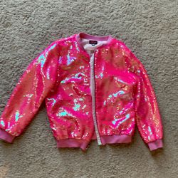 Hit pink sequin jacket