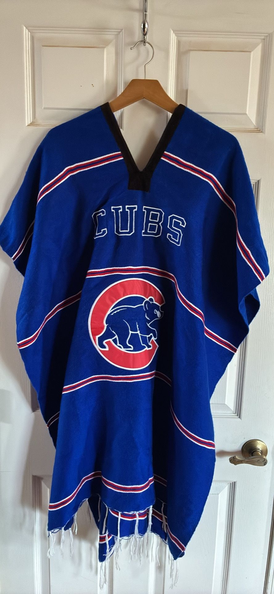 Chicago Cubs Baseball Pancho Jacket Blanket