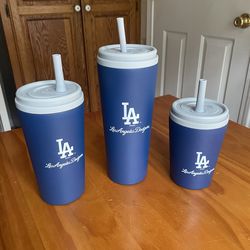LA Dodgers 12oz 16oz 22oz metal travel mugs
