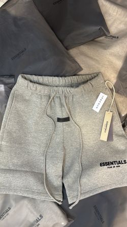 essentials fear of god shorts dark oatmeal