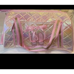  Claire's Club Glitter Ballet Quilted Duffle Bag