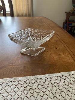 Vintage Glass Candy Dish
