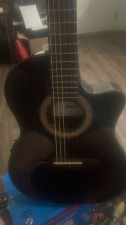 Ibanez classical electric acoustic comes capo and stand 325$