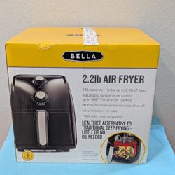 BELLA 2.2 lb. Air Fryer Black 