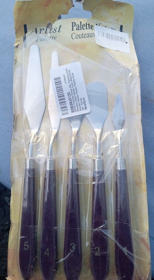 New And Package 25 Piece Painters Knife Set 15 Firm