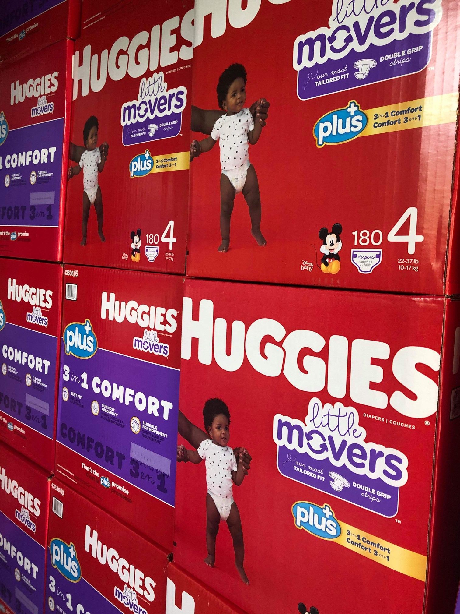 Huggies little movers size 4