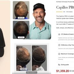 Capillus PRO Laser Hair Growth Cap