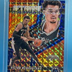 Victor Wembanyama 2024-25 Panini Mosaic - Stare Masters  #15 Blue Mosaic /199