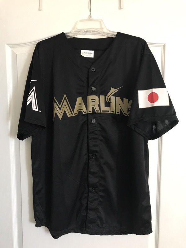Miami Marlins baseball Ichiro Japanese heritage jersey for Sale in