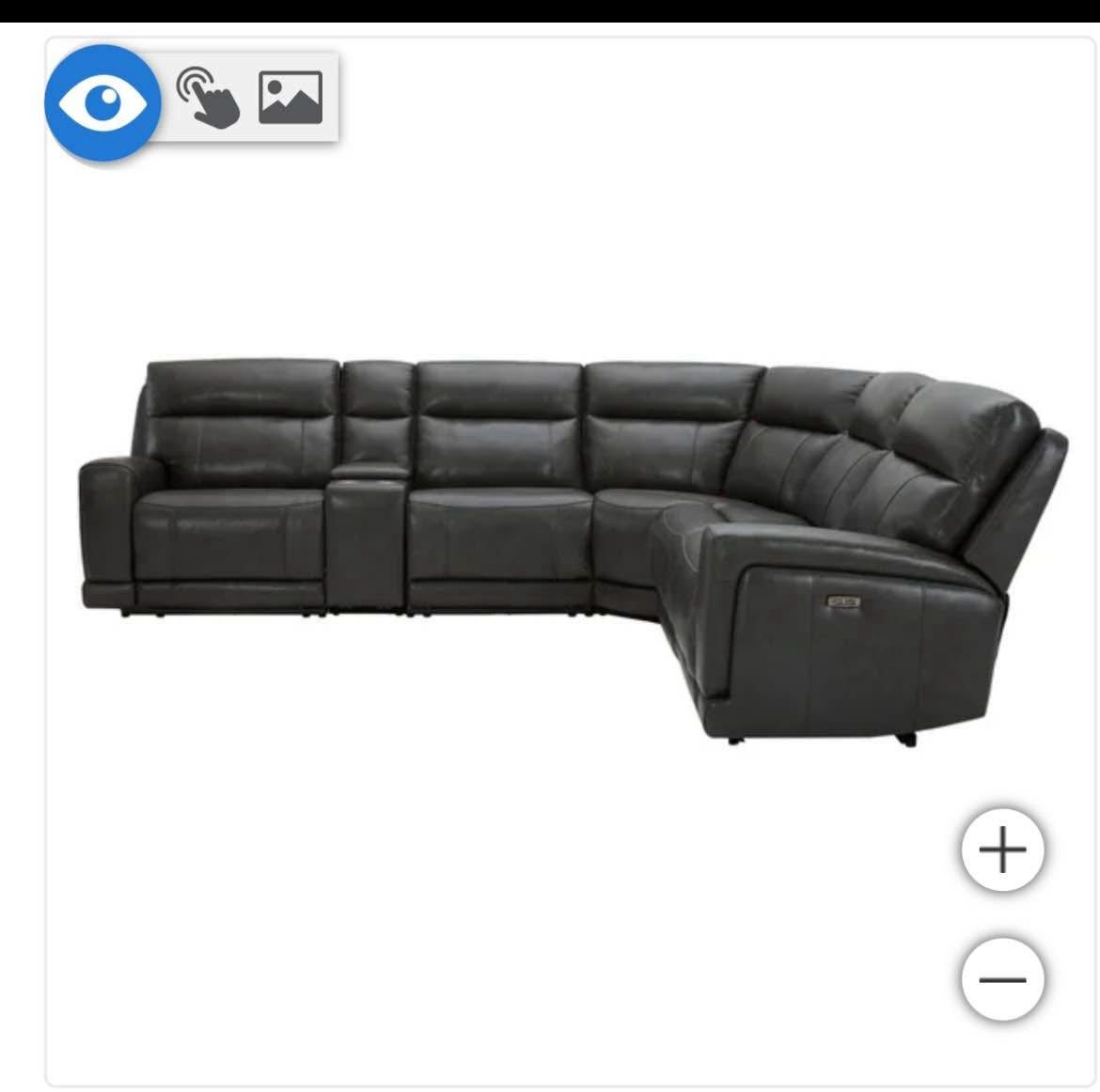 Leather Sectional Reclining Sofa
