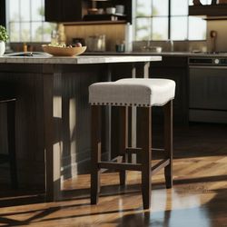 24" Saddle Backless Bar Stool $29.99