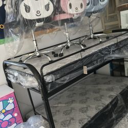 Twin Size Metal Black Bunk Bed New In Box