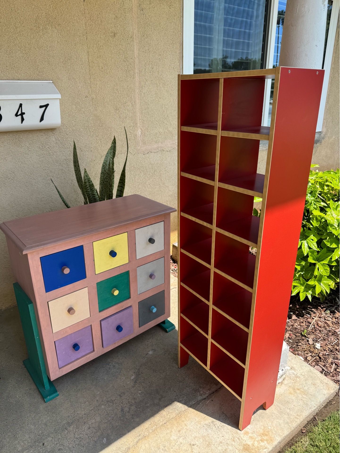Need gone back, wood shelf organizer $10 each