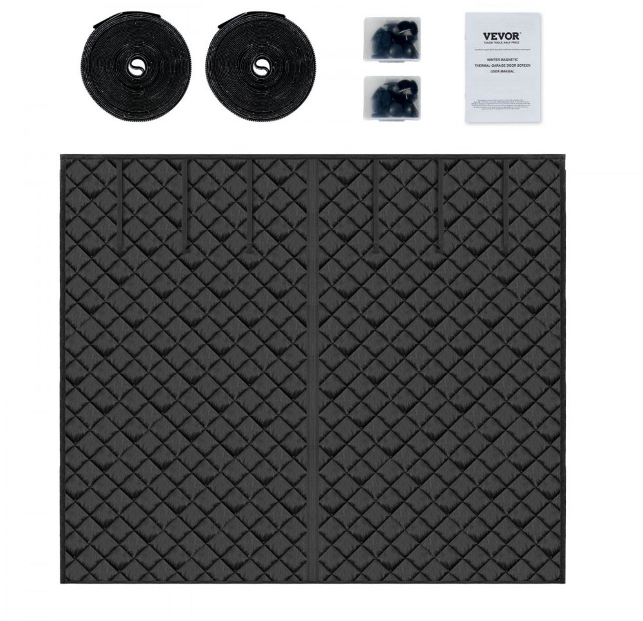 VEVOR Garage Door Screen for Winter 9.28 x 7.15 ft Garage Door Insulation Kit