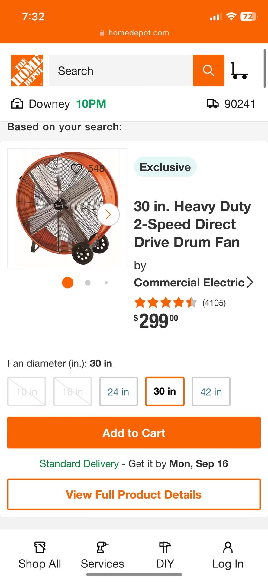 Fans Commercial grade Heavy Duty