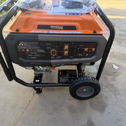 Generac 8929 GP8000E 10000 / 8000 Watt Electric Start Portable Generator w/ COSense, Wheel and Handle Kit Included