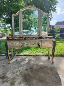 Custom Painted Vintage Vanity