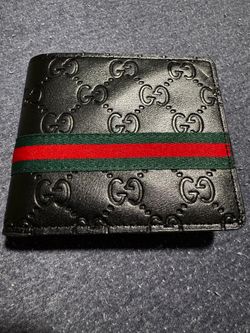 Gucci GG Stripe Men's Bifold Folding Credit Card Wallet - Excellent Condition