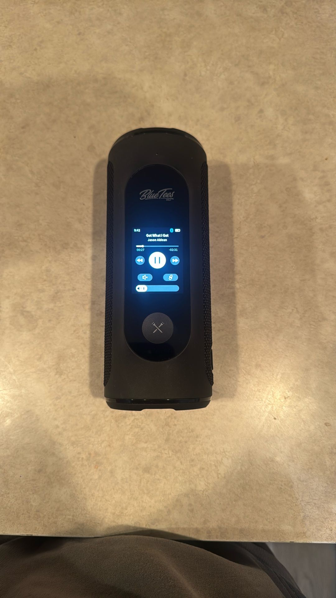 Blue tees speaker & GPS
