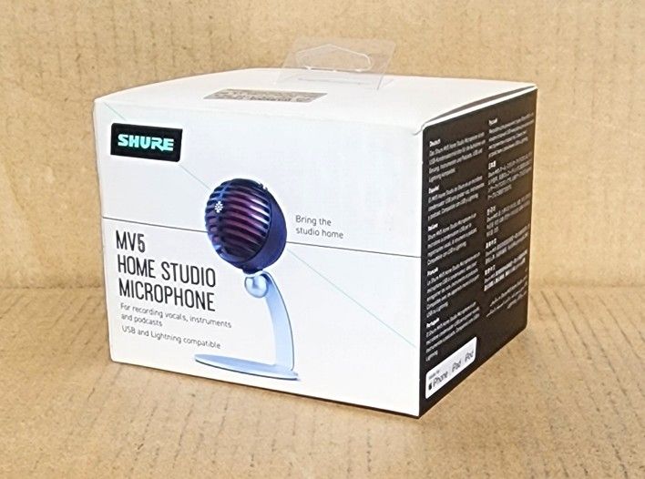 🚨 Black Friday 🚨 Shure MV5 Digital Condenser Microphone USB Mac Android Podcast Live 🚨 Payment Options Available 🚨 No Credit Needed 🚨